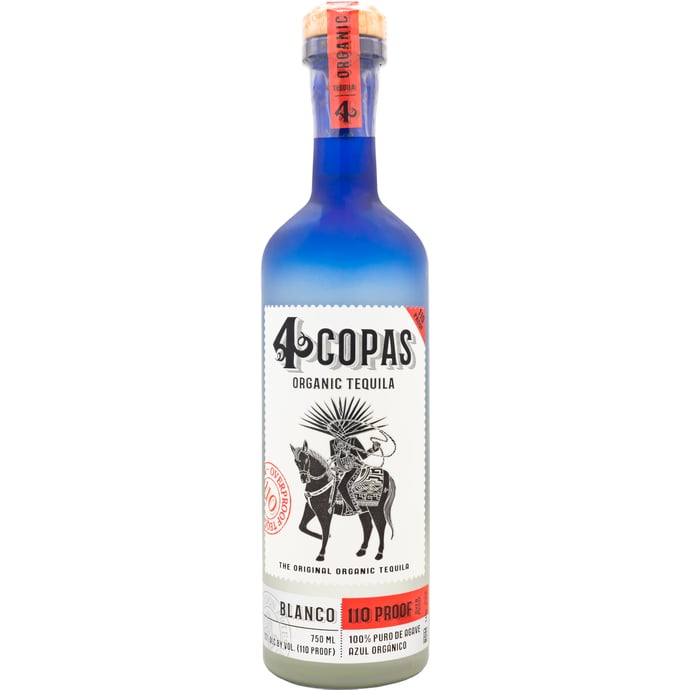 4 Copas Overproof Blanco Organic Tequila