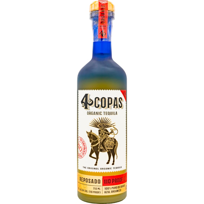 4 Copas Overproof Reposado Organic Tequila