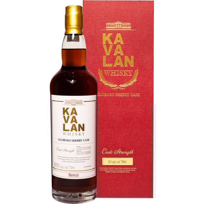 Kavalan Oloroso Cask Strength Single Cask Binny's Handpicked