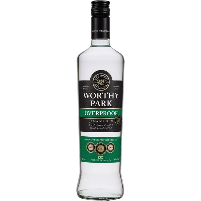 Worthy Park Estate White Overproof Pot Still Jamaica Rum