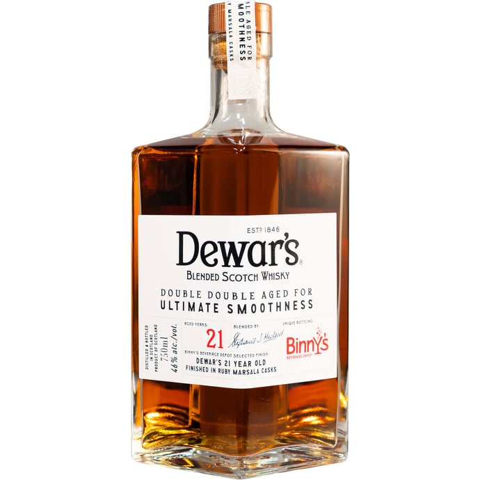 Dewar's Double Double 21 year old Ruby Marsala Cask Finished Binny's Handpicked