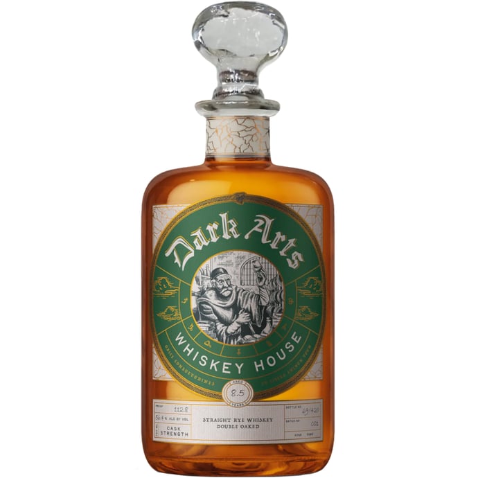 Dark Arts Whiskey House Dark Star Double Oak 8 1/2 year old 95/5 Rye Barrel Stregth