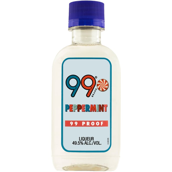 99 Peppermint Schnapps Liqueur 100 ml Bottle