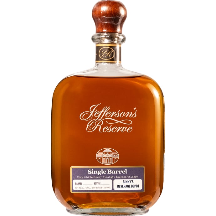 Jefferson's Reserve Single Barrel # 919 Binny's Handpicked