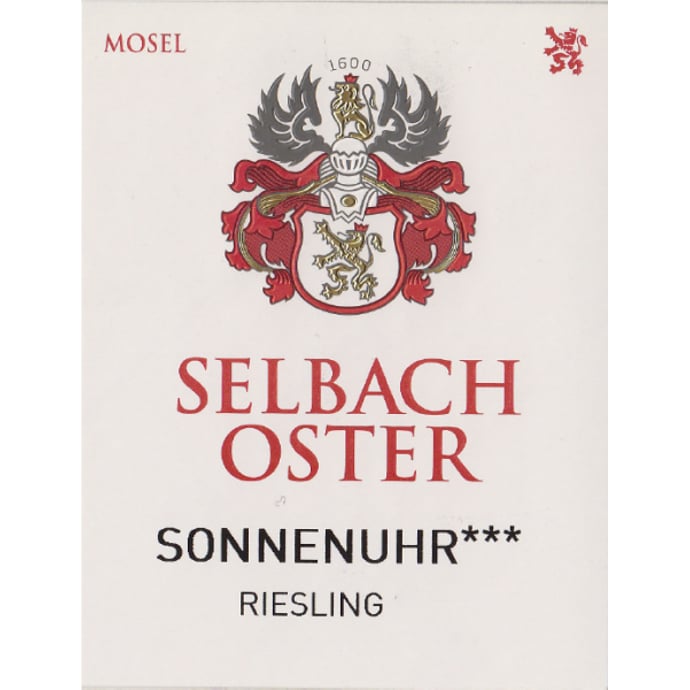 Selbach Oster Zeltinger Sonnenuhr Riesling Grosses Gewachs 2022
