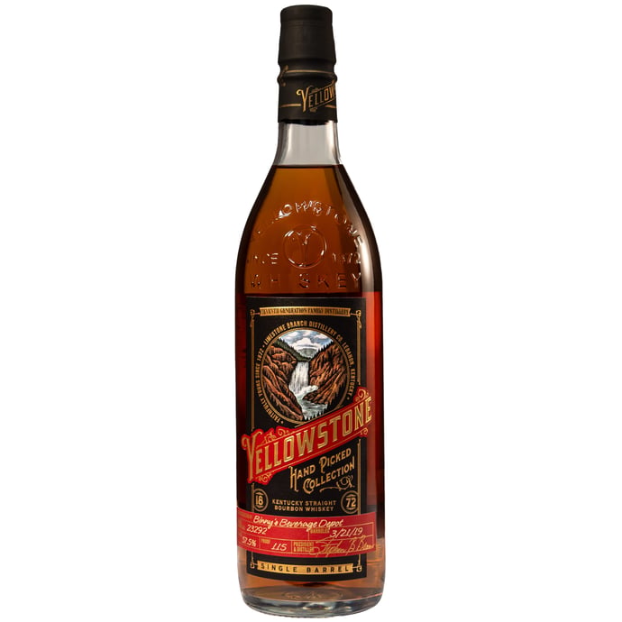 Yellowstone Handpicked Collection 115 Proof Bourbon Single Barrel # 23292 Binny's
