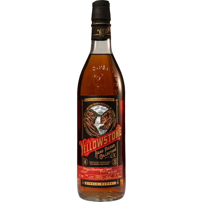 Yellowstone Handpicked Collection 115 Proof Bourbon Single Barrel # 23920 Binny's