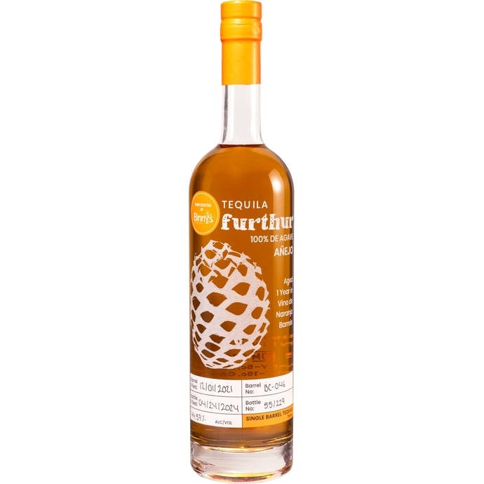 Furthur Anejo Tequila Vino de Naranja Single Barrel # 46 Binny's Handpicked
