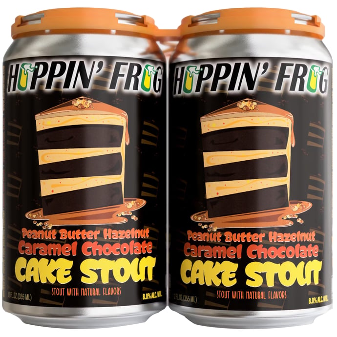 Hoppin' Frog PB Hazelnut Caramel Chocolate Cake Stout
