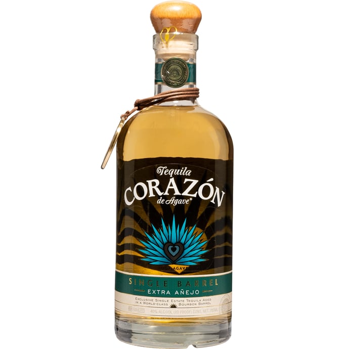 Corazon Extra Anejo Tequila 44 Month Single Barrel # 4852 Binny's Handpicked