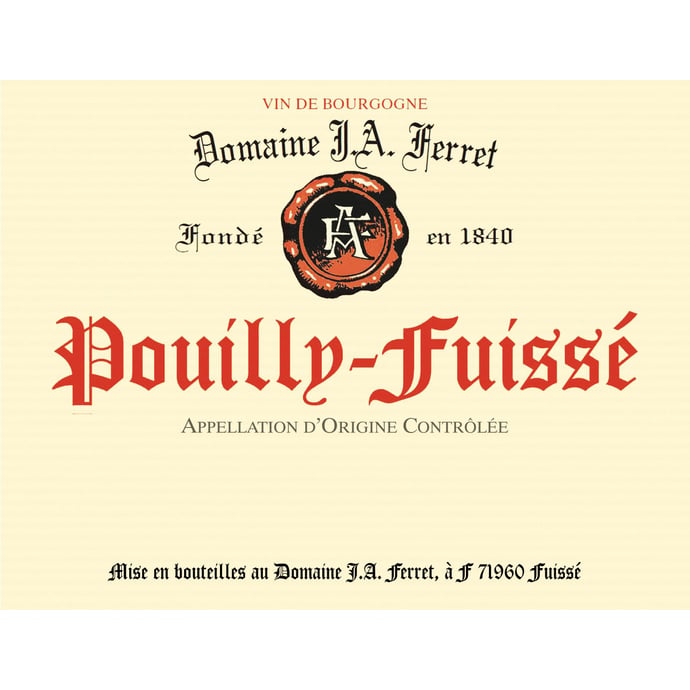 Domaine Ferret Pouilly Fuisse 2022 Half Bottle