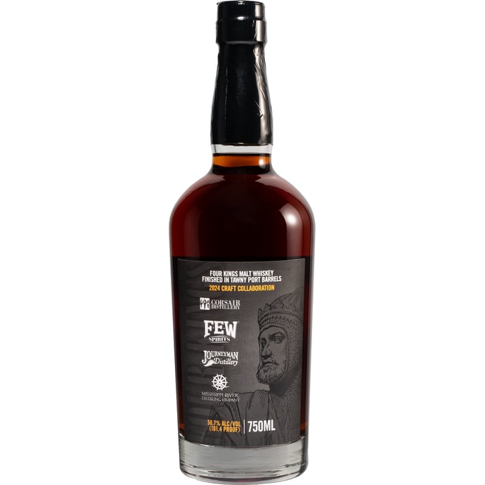 Four Kings American Single Malt Finished in ex Tawny Port Barrels Craft Distiller Collaboration 2024