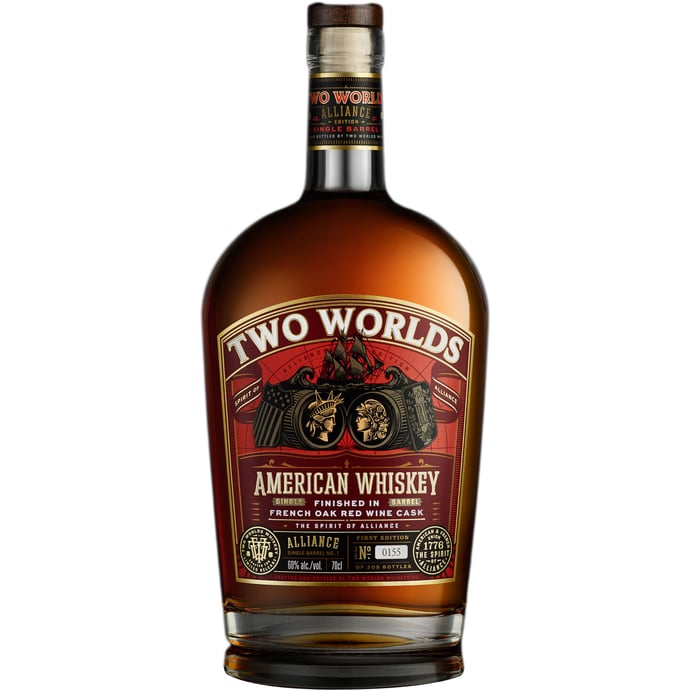 Two Worlds Alliance Single Red Wine Cask Finished American Whiskey