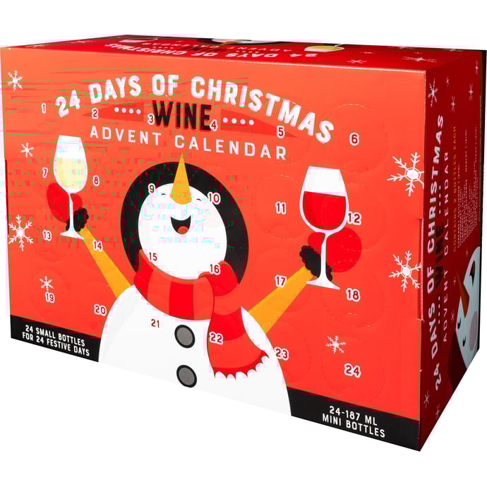 Joyful Snowman Advent Wine Calendar