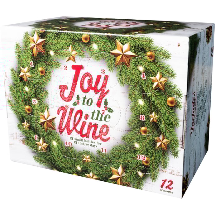 Holiday Wreath Advent Wine Calendar