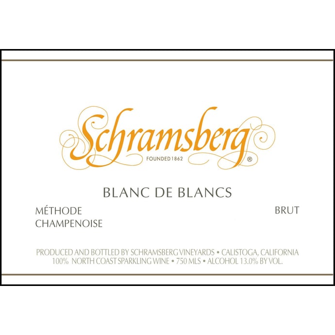 Schramsberg Blanc de Blancs 2020 Half Bottle