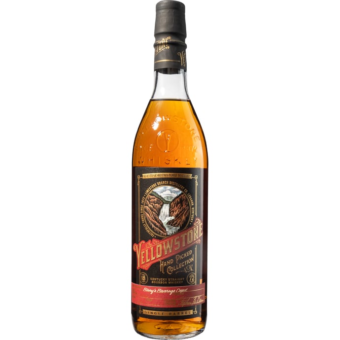 Yellowstone Handpicked Collection 115 Proof Bourbon Single Barrel # 23908 Binny's Handpicked