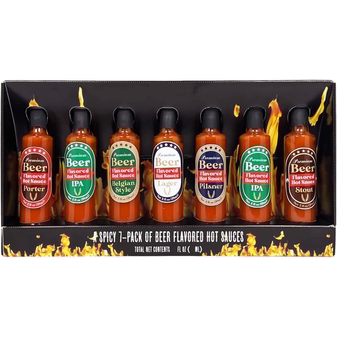 Beer Flavored Hot Sauce Sampler