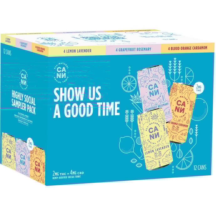 Cann THC Tonic Variety Pack 2MG