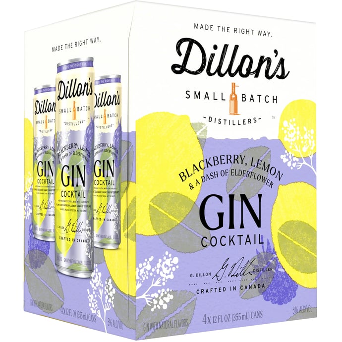 Dillon's Blackberry Lemon & Elderflower Gin Cocktail