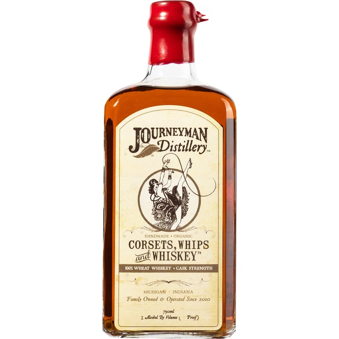 Journeyman Distillery Corsets Whips and Whiskey Single Barrel Wheat Whiskey Vol. 16 Binny's Handpicked