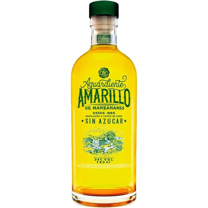 Aguardiente Amarillo De Manzaneres Sin Azucar (without sugar)