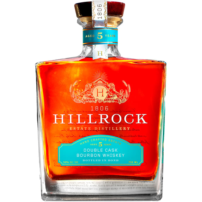 Hillrock Estate 5 year old Double Cask Bottled in Bond Bourbon