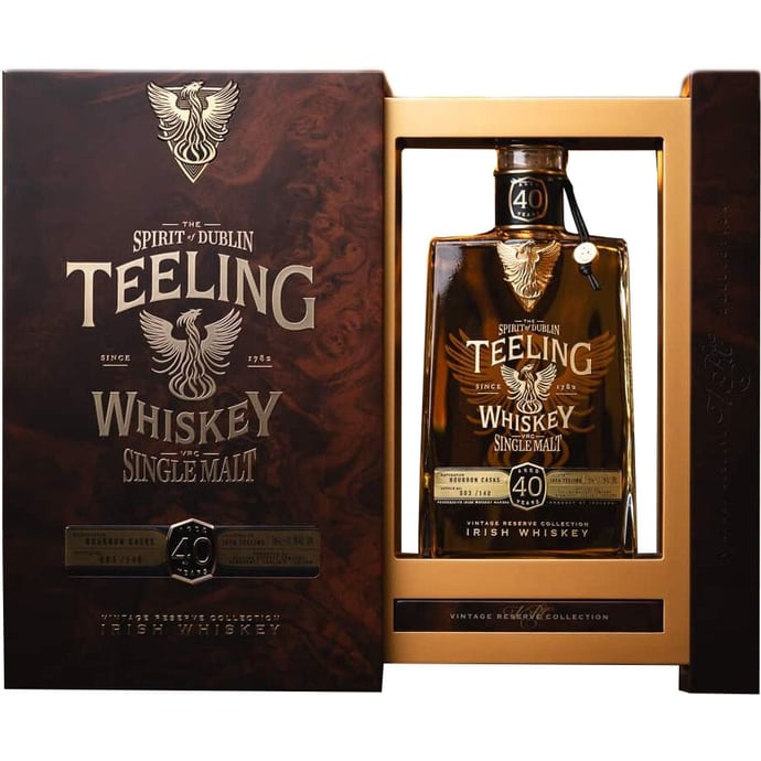 Teeling 40 year old Irish Single Malt ex Bourbon Very Rare Casks Collection
