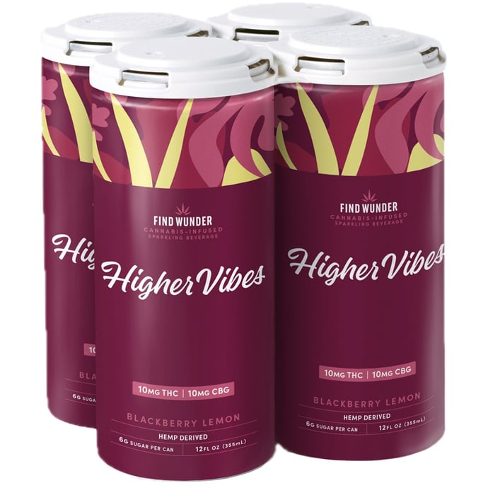 Find Wunder Higher Vibes THC Blackberry Lemon 10MG