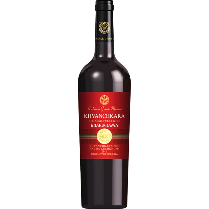 Kakhuri Gvinis Marani Khvanchkara Semi Sweet Georgian Red 2023
