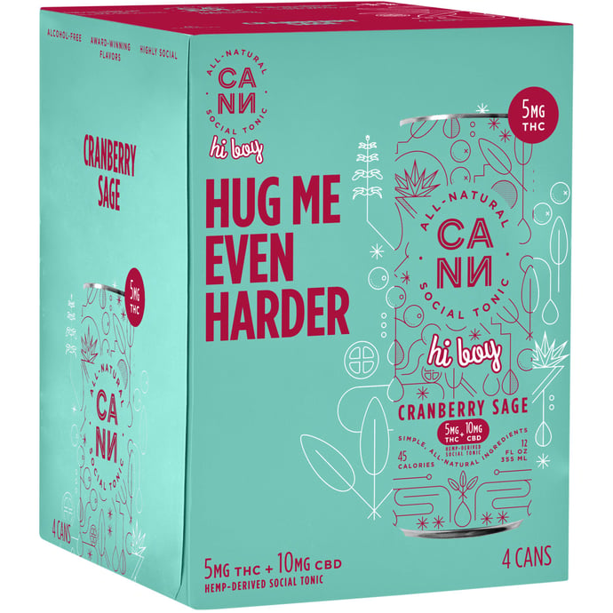 Cann Tonic Cranberry Sage 5MG THC