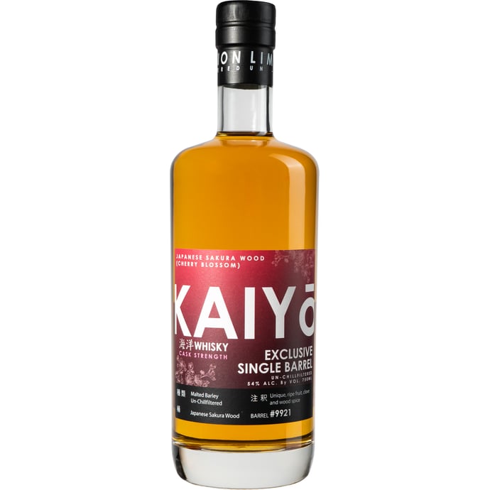 Kaiyo Japanese Whisky Cask Strength ex Sakura Cask # 9915 Binny's Handpicked