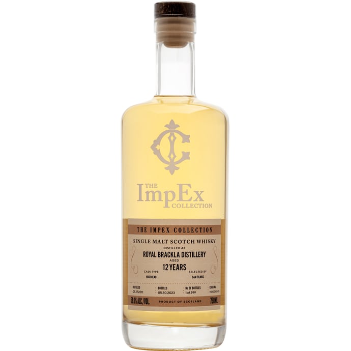 The Impex Collection Royal Brackla 12 year old Cask Strength Single Malt 2011