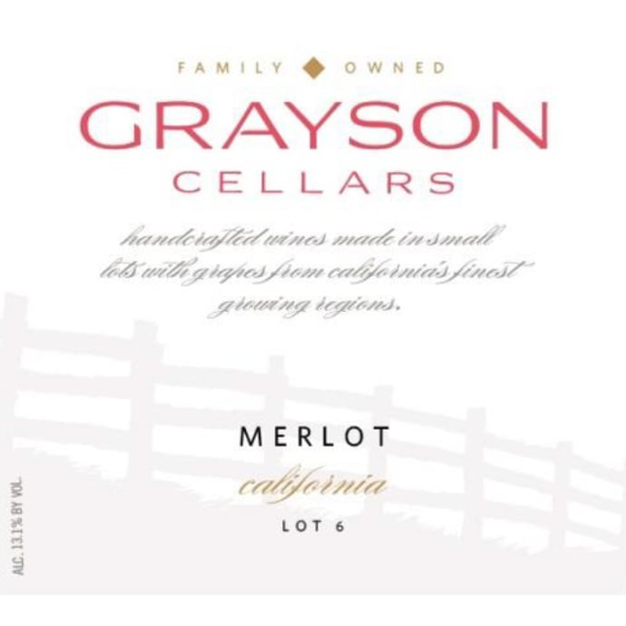 Grayson Cellars Merlot 2018