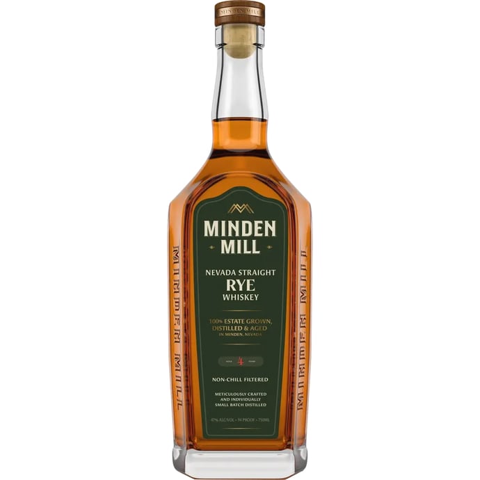 Minden Mill Distillery 4 year old Nevada Straight Rye