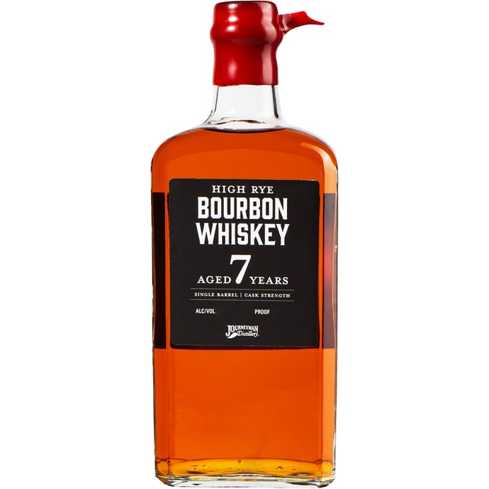 Journeyman Distillery Barrel Strength High Rye Bourbon Single Barrel # 17-0525 Binny's Handpicked