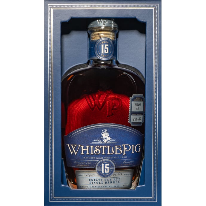 WhistlePig 15 year old Straight Rye Single Barrel Ace Binny's Handpicked