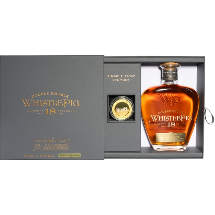 WhistlePig 18 year old Straight Rye Single Barrel Empress of Blandings Binny's Handpicked