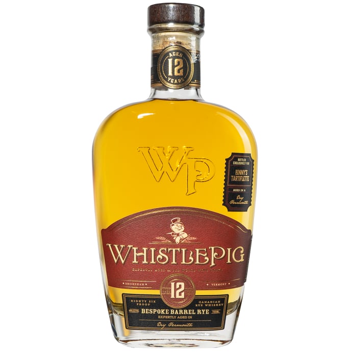 WhistlePig Single Finish Bespoke 12 year old Rye Tartiflette Finished in Dry Vermouth Cask Binny's Handpicked