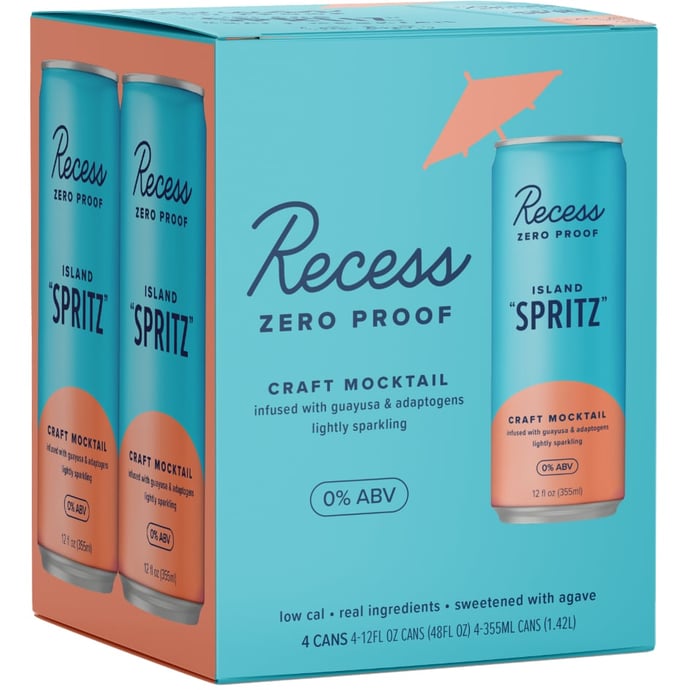 Recess Zero Proof Island Spritz 4pk