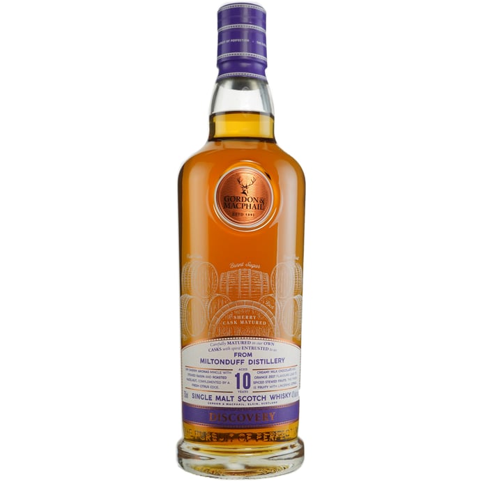 Gordon & Macphail Miltonduff 10 year old Discovery Series Sherry Matured