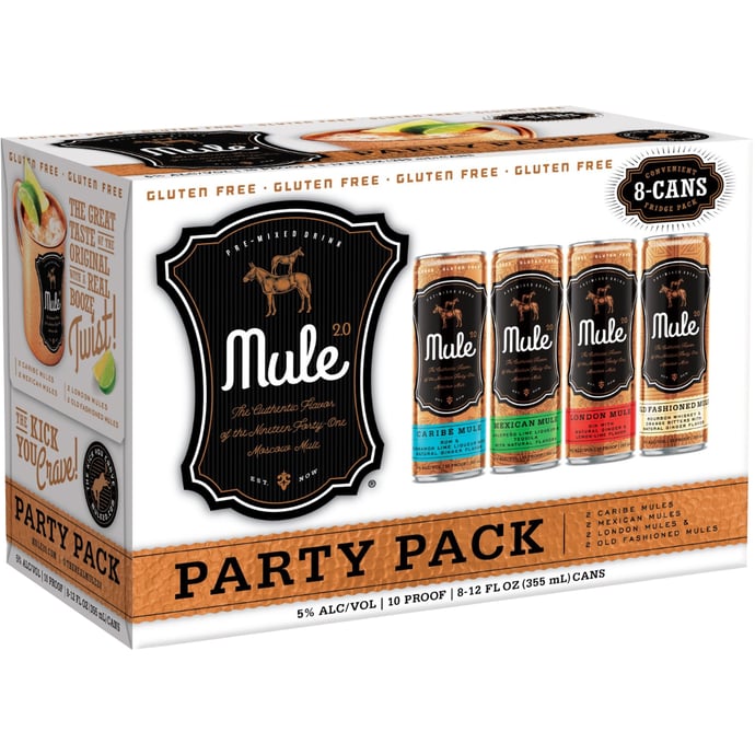 Mule 2.0 Variety 8 Pack Cans