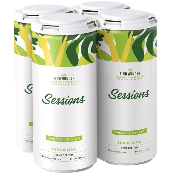 Find Wunder Sessions Lemon Lime 5mg THC 5mg CBD