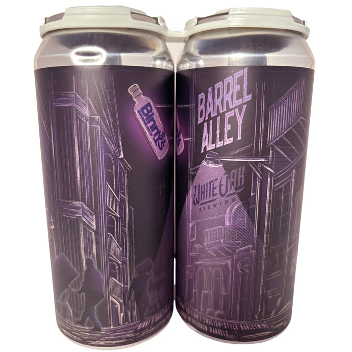 White Oak Barrel Alley English Barleywine collaboration with Binny's