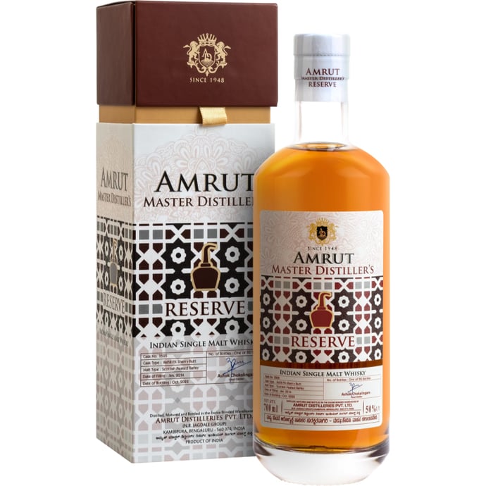 Amrut Master Distiller's Reserve ex Bourbon Cask Indian Single Malt
