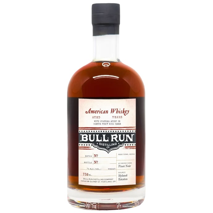 Bull Run Distilling Co. 16 year old American Whiskey Finished in ex Pinot Noir Barrels