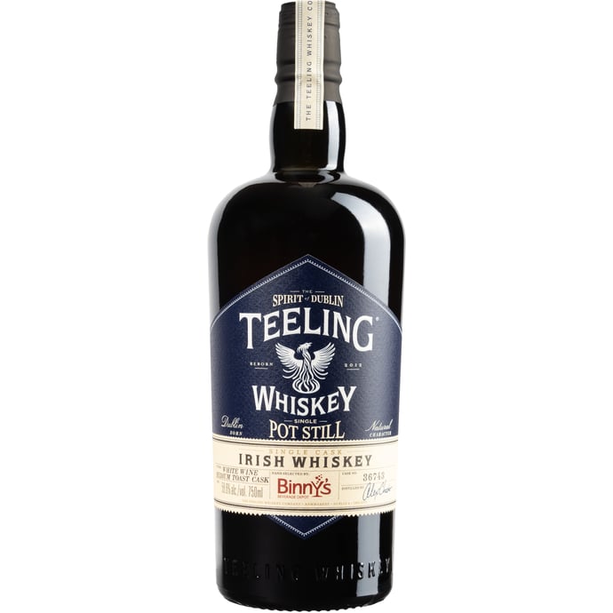 Teeling Irish Single Pot Still ex White Wine Cask Binny's Handpicked