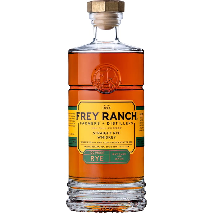 Frey Ranch Estate Distilled 5 year old Rye Bottled in Bond