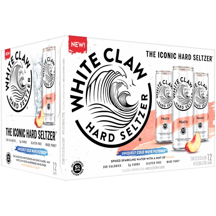 White Claw Hard Seltzer Peach