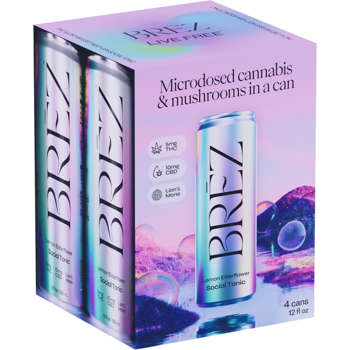 Brez Lemon Elderflower 5MG THC